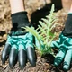 Садовые перчатки грабли с когтями для сада 45О5 разрыхлители грунта с пластиковыми наконечниками для огорода - изображение 5