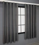 Комплект коротких штор VR-Textil Льон Мішковина № 1140ш 130х170 см 2 шт Графітовий (35-0035) - зображення 4