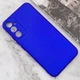 Чохол TPU GETMAN Liquid Silk Full Camera Samsung Galaxy S24 FE Синій / Iris - зображення 3