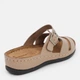 Женские шлепанцы Sanipur 060003 38 24 см Бледно-коричневые (ROZ6501010460) - изображение 4