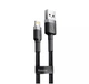 Кабель Baseus USB - Lightning 3метри для айфона Cafule Black/Gray (CALKLF-RG1) - зображення 3