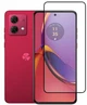 Защитное стекло 5D на весь экран для Motorola Moto G84 с черной рамкой - изображение 1