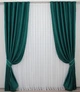 Комплект готовых штор VR-Textil Блекаут Fusion Dimout № 794ш Изумрудный 100х270 см 2 шт (31-329) - изображение 2