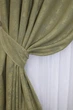 Комплект готовых штор VR-Textil Жаккард Sultan YL № 1213ш Оливковый 150х270 см 2 шт (33-0039) - изображение 5