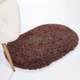 Пушистый прикроватный коврик Loca 6365 D.Brown овал 50х80 см Коричневый - изображение 3