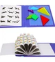 Деревянная развивающая головоломка Tangram танграм магнитный в папке с заданиями - изображение 2