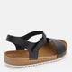 Женские сандалии кожаные Sanipur VO0002 38 24.5 см Черные (ROZ6501010529) - изображение 4