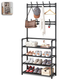 Напольная вешалка для одежды New Simple Floor Clothes Rack с полками и крючками 9J22CN6LV6 - изображение 1