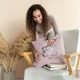 Подушка декоративна IDEIA Serenity 50x50 пудра з вишивкою (4820227281282) - зображення 5