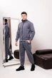 Мужской спортивный костюм на молнии без капюшона демисезонный DOPE 0002 XL Темно-серый (DP-0002/02 E ) - изображение 1