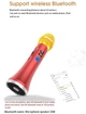 Беспроводной портативный мини микрофон караоке MicMagic L-1258 DSP+TWS 20 Вт Золотой - изображение 5