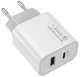 Пристрій зарядний мережевий Colorway Power Delivery Port PPS USB (Type-C PD + USB QC3.0) (30W)&nbsp;білий - изображение 6