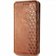 Чохол Deexe Rhombus Wallet для Samsung Galaxy Xcover 7 (G556) - Brown - зображення 4
