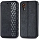 Чохол Deexe Rhombus Wallet для Samsung Galaxy Xcover 7 (G556) - Black - зображення 1