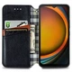 Чохол Deexe Rhombus Wallet для Samsung Galaxy Xcover 7 (G556) - Black - зображення 2