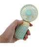 Вентилятор Mini Fan Z8 (7186) ручний акумуляторний з USB-заряджанням Жовтий з салатовим - зображення 5