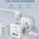 Мережевий фільтр трійник LENCENT PA037EU-PD 4000W 16A 7 в 1 3 USB + TYPE-C розгалужувач із швидкою зарядкою - зображення 3