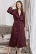Длинный атласный халат Mia-Amore 7109/1 46(L) Бордовый - изображение 1