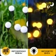 Світильник Лампочка 8 LED Для Саду Декоративний Водонепроникний Ліхтар Для Клумби на Дачу з Датчиком Світла на Сонячній Батареї - зображення 2
