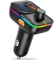 FM-трансмиттер автомобильный модулятор XO-BCC09 с Bluetooth и быстрой зарядкой PD 2USB + Type-C чёрный - изображение 1