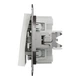 Выключатель 2-клавишный без рамки Schneider Electric Asfora белый (EPH0370121) - изображение 3