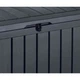 Ящик-скринька Keter Glenwood Storage Box 390 л графіт 230413 - зображення 3