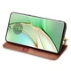 Чехол Deexe Rhombus Wallet для Motorola Edge 40 - Brown - изображение 3