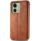 Чехол Deexe Rhombus Wallet для Motorola Edge 40 - Brown - изображение 5