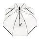Жіноча парасолька-тростина прозора Fulton Birdcage-1 L041 Black White (Чорний білий) - зображення 2