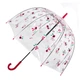 Жіноча парасолька-тростина прозора Fulton Birdcage-2 L042 Rose Bud (Рожевий бутон) - зображення 1
