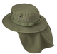 Панама тактическая Helikon-Tex Универсальная с хвостом XL Олива BOONIE Hat - PolyCotton Ripstop - Olive Green (KA-BON-PR-02-B06-XL) - изображение 5