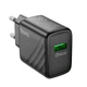 Мережевий зарядний пристрій Hoco CS21A Rich single port charger 18W Black - изображение 4
