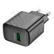 Мережевий зарядний пристрій Hoco CS21A Rich single port charger 18W Black - изображение 3