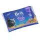 Влажный корм для кошек ассорти из 2 вкусов «Рыбная тарелка» Brit Premium Cat Fish Plate pouches 4 шт* 100 г - изображение 1