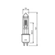 Лампа галогенна студійна Osram 64678 800W 230V G9.5 - зображення 3