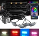 Подсветка решетки радиатора для авто 24V RGB светодиодные цветные габаритные огни с Bluetooth управлением - изображение 2