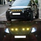 Світлодіодні габаритні вогні 12V жовті підсвічування решітки радіатора авто (комплект 4шт) - зображення 7