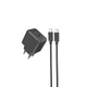 Сітчастий зарядний пристрій HOCO CS13A Ocean single port PD20W Charger Set (Type-C to Type-C) Black (6942007603843 ) - зображення 1