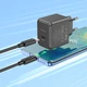Сітчастий зарядний пристрій HOCO CS13A Ocean single port PD20W Charger Set (Type-C to Type-C) Black (6942007603843 ) - зображення 5