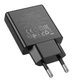 Мережевий зарядний пристрій Hoco N38, USB, Type-C, QC, PD 20W, чорний - зображення 2