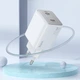 Мережевий зарядний пристрій Hoco N42 2 Type-C PD 45W white + кабель Type-C to Lightning - зображення 4