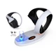 Зарядна станція DOBE® TP5-3505 для контролерів PlayStation VR2 Sense з підсвічуванням (PS5/White) [428993981] - зображення 2