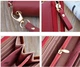 Стильний жіночий гаманець клатч на блискавці з ручкою Червоний для дівчини та жінки гаманець на молнії - зображення 3