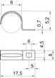 Скоба-держатель Ø6 однолапковая оцинкованная [1003062] OBO bettermann - изображение 2