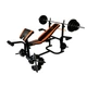 Скамья (лавка) со стойками WCG тренажер для ног+баттерфляй+приставка Скотта+Штанга+Гантели 62 кг (020) - изображение 1