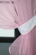 Кухонний комплект VR-Textil № 084к шторки з ламбрекеном рожевий з білим 270х170 см (52-0827) - зображення 3