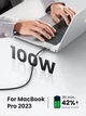 Кабель зарядный UGREEN USB C to USB C Charger Cable 100W кабель для быстрой зарядки 1 м Black (US555) - изображение 2