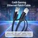 Патч корд Vention сетевой кабель RJ45 Cat8 SFTP круглый 0.5 м Black (IKKBD) - изображение 2