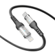 Кабель для зарядки и обмена данными USB YOKI YK-CY23 CYBER Series Type-C to Lightning 30W (3A/10V) 1.2m Черный - изображение 4
