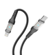 Кабель для зарядки и обмена данными USB YOKI YK-CY23 CYBER Series Type-C to Lightning 30W (3A/10V) 1.2m Черный - изображение 6